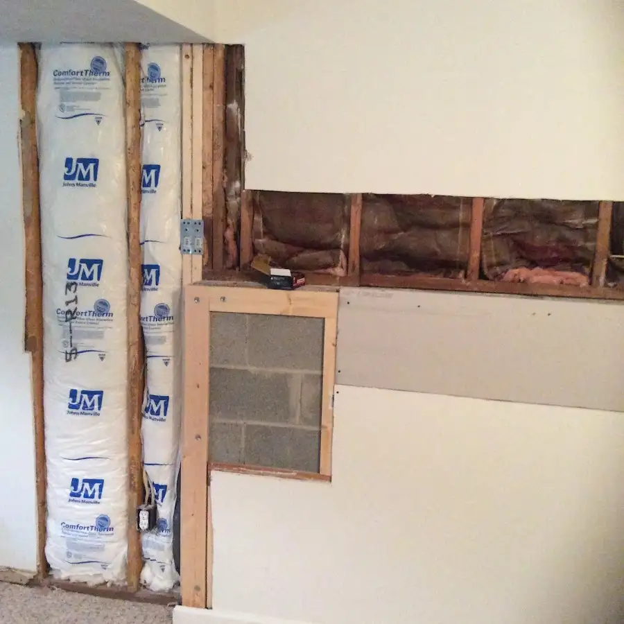 Wall insulation replacement during Contents Cleaning & Restoration in Raleigh